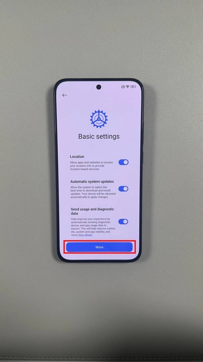 Basisinstellingen configureren op een Xiaomi-apparaat