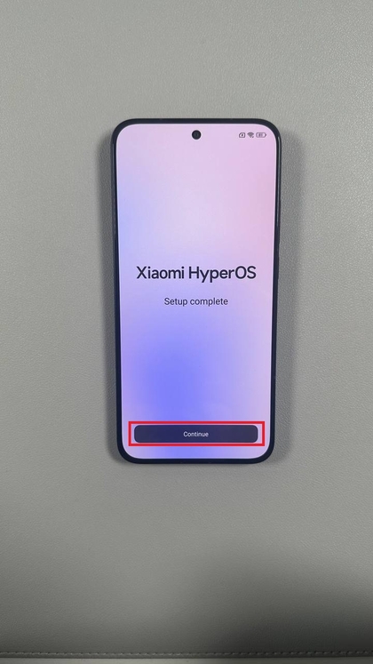 Laatste installatiestappen voor POCO F7