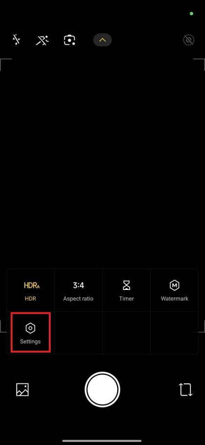 Toegang tot camera-instellingen op POCO F7