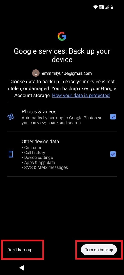 Back-upopties instellen op CMF Phone 2 Pro