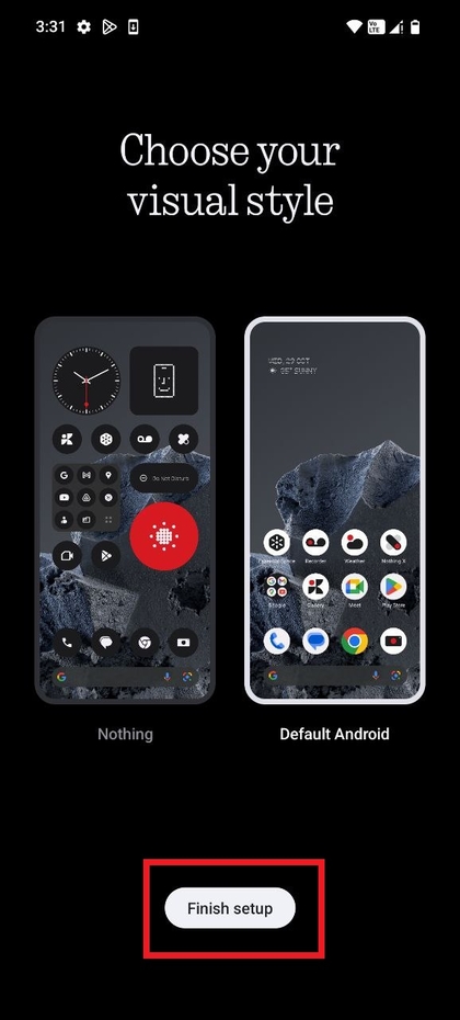 Laatste installatiestappen op CMF Phone 2 Pro