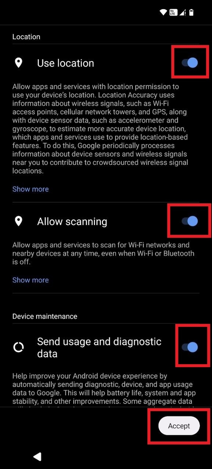 Google Services-configuratie op CMF Phone 2 Pro