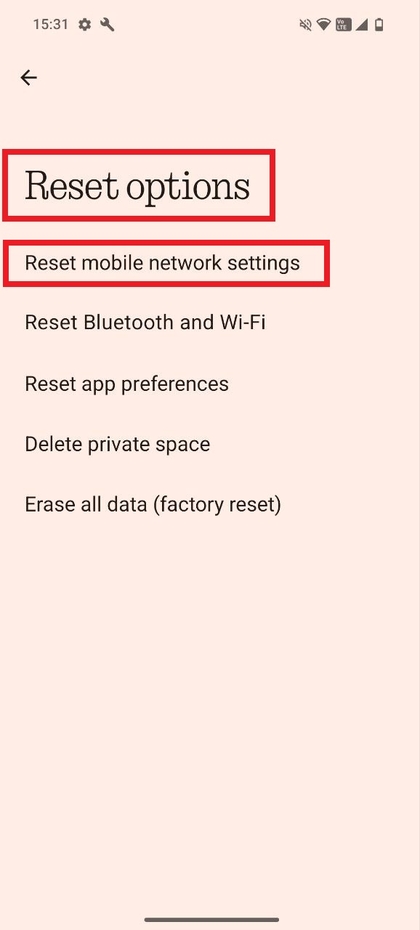 Mobiele netwerkinstellingen resetten op CMF Phone 2 Pro