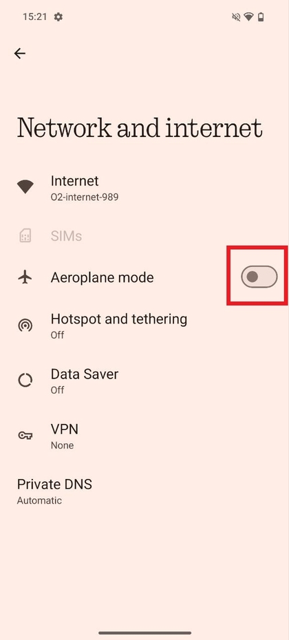 Vliegtuigmodus uitschakelen op CMF Phone 2 Pro