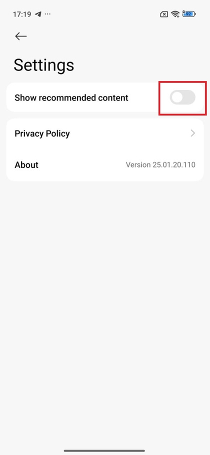 Downloads app instellingen op POCO F7