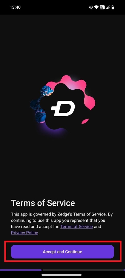 Zedge Wallpapers app instellen