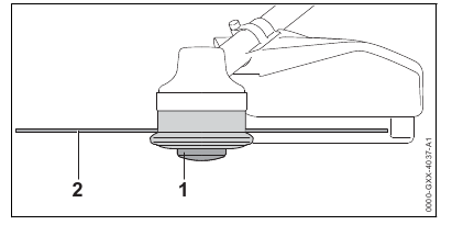 Draadtoevoer op AutoCut-maaikop