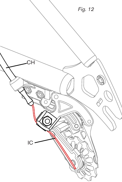 4-SPEED VERSNELLINGSVERSTELLER - DE VERSNELLINGEN INSTELLEN - Stap 1