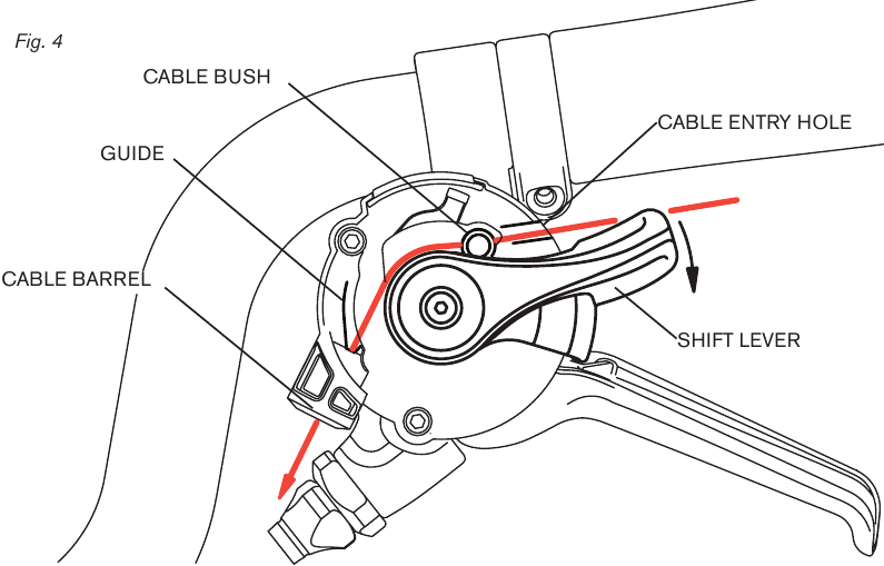 EEN NIEUWE KABEL IN DE 3-SPEED VERSNELLINGSVERSTELLER MONTEREN