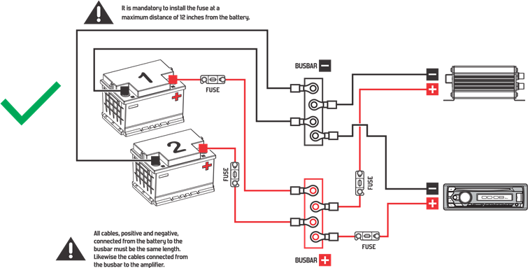 BATTERIJAANSLUITSCHEMA - Deel 1