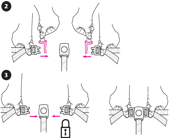 3-punts sluiting - Stap 2