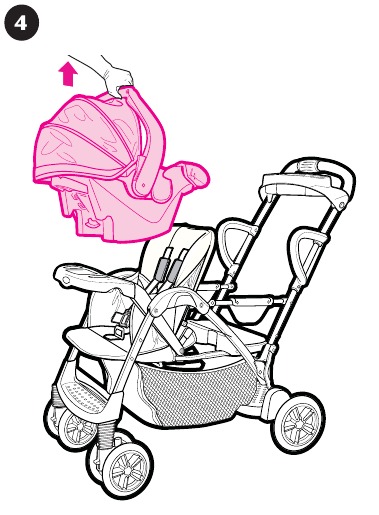 De baby-autostoel bevestigen - Stap 5