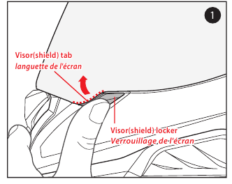 Vizier(schild) verwijderen - Stap 1