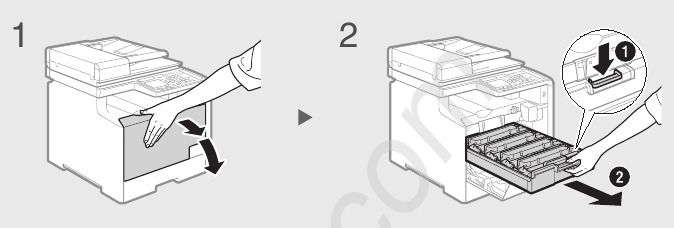 De tonercartridge voorbereiden - Stap 1