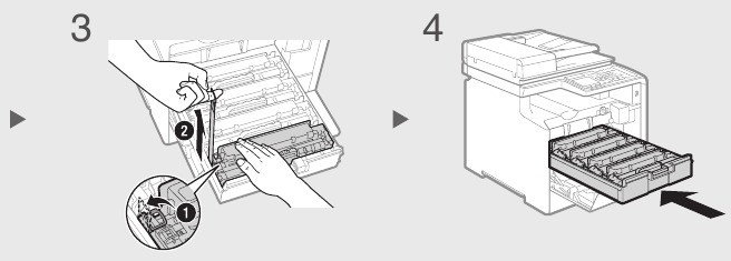 De tonercartridge voorbereiden - Stap 2