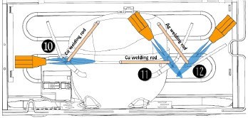 Compressor en koelleiding demonteren - Stap 3