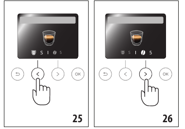 Direct geselecteerde dranken op basis van koffie