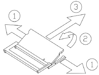 Geheugenmodules verwijderen - Stap 3