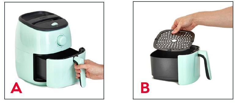 VOORDAT U UW AIRFRYER GEBRUIKT - Stap 1