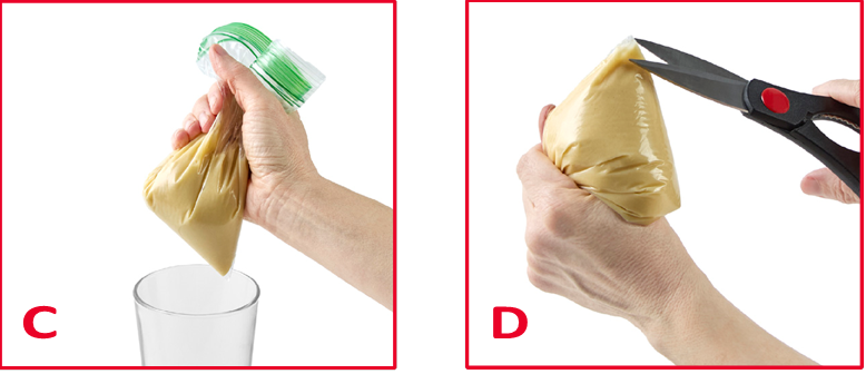INSTRUCTIES VOOR DE SPUITZAK VOOR DE MINI DONUTPLAAT - Stap 2
