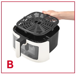 De Airfryer gebruiken - Stap 2