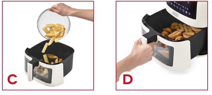 De Airfryer gebruiken - Stap 3