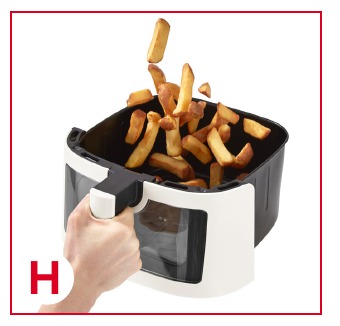 De Airfryer gebruiken - Stap 5