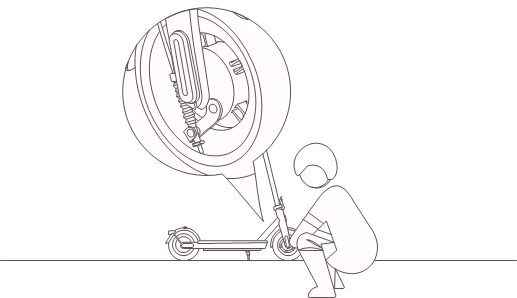 De mechanische rem aanpassen