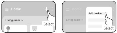 SmartThings-app verbinden met het product - Stap 2