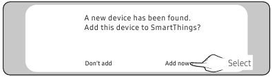 SmartThings-app verbinden met het product - Stap 1
