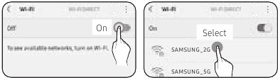 Verbinding maken met een Wi-Fi-toegangspunt - Stap 1