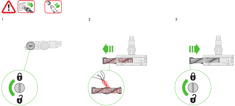 Onderhoud van de High torque-reinigingskop