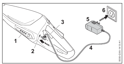 De trimmer opladen