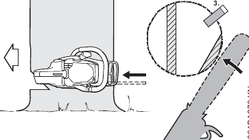 Veltechniek/stabilisatieband - Dunne stammen - Stap 2