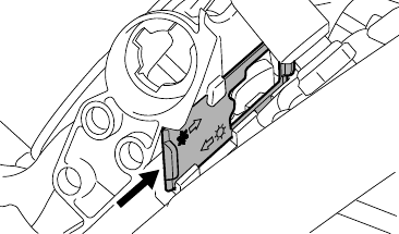 Voorverwarming carburateur - onder +10 &deg;C - Stap 2