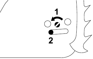 Het kettingwieldeksel verwijderen - Stap 2