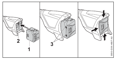 De batterij plaatsen