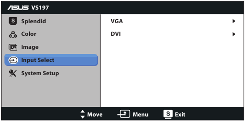 Introductie van de OSD-functie - Ingang Selecteren