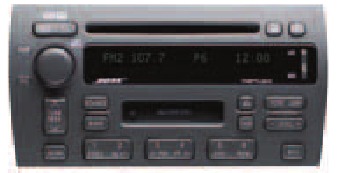AM/FM-stereo met cassette- en cd-speler/RDS/DSP