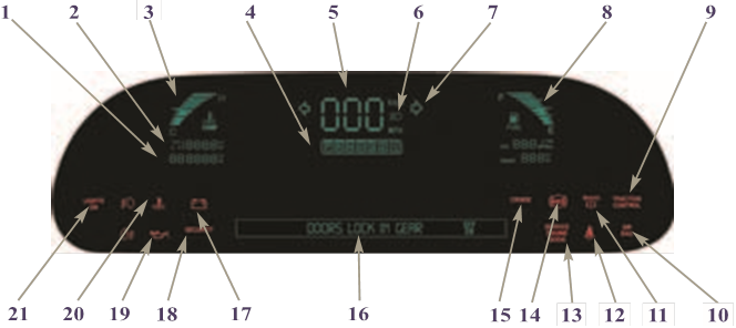 DIGITAAL INSTRUMENTENPANEEL DeVille (beschikbaar op DHS) 