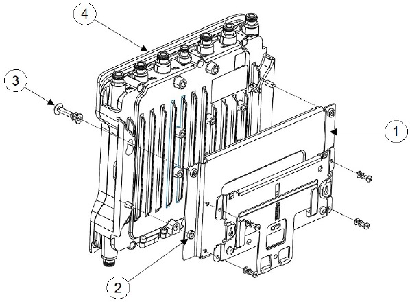 De DIN-railmontagebeugel gebruiken - Procedure