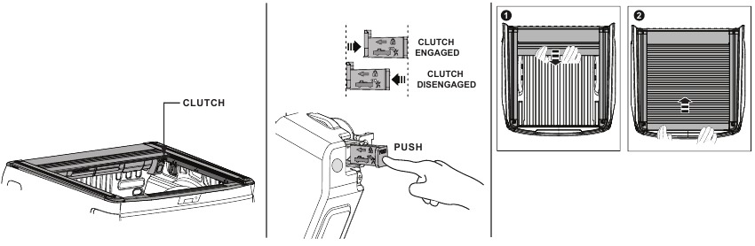Handmatige openings- en sluitprocedure