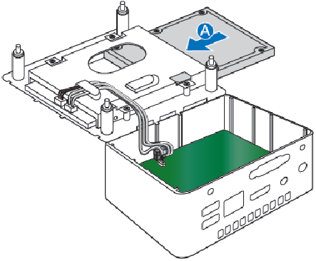 Een 2,5-inch SSD of harde schijf installeren - stap 1