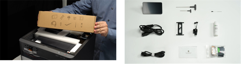Haal de accessoiredoos eruit
