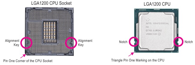 De CPU installeren