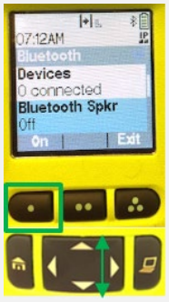 Bluetooth-luidsprekerscherm van Motorola APX-radio