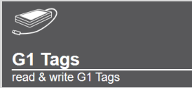 Tegel G1-tags in A2-software