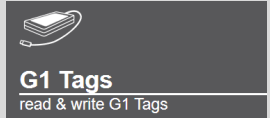 Tegel G1-tags in A2-software