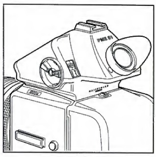 Afstellingen van de Hasselblad-meetprismazoeker - Stap 1