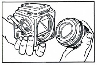 De lens verwijderen